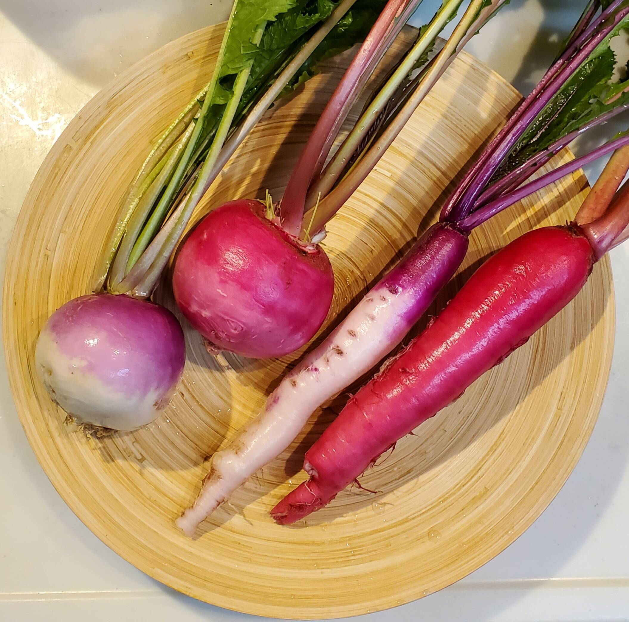 鳥取県産 農薬不使用 赤大根 - 野菜