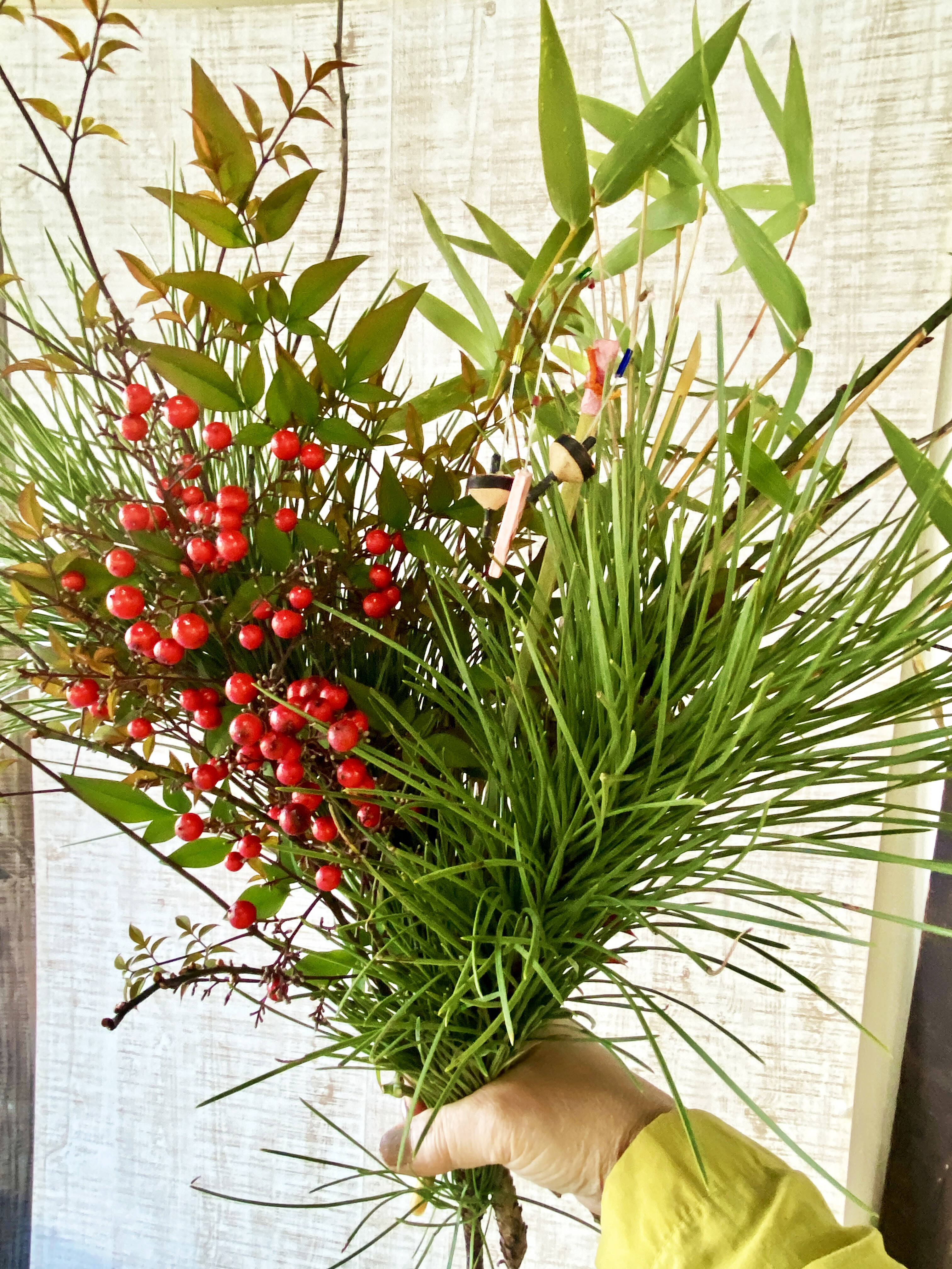 正月用の松竹梅】「華やかに迎える新年の正月を華やかなお花で、みんな