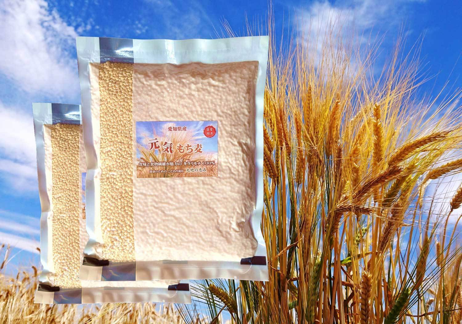 美味なもち麦 キラリモチ 900g合成農薬・化成肥料不使用 お得な2袋