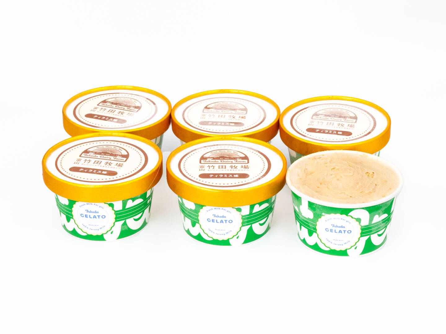 🍴Eating choku｜Jersey milk rich gelato!Takeda Gelato | Cup ★ Tiramisu flavor 6 pieces ★ …
