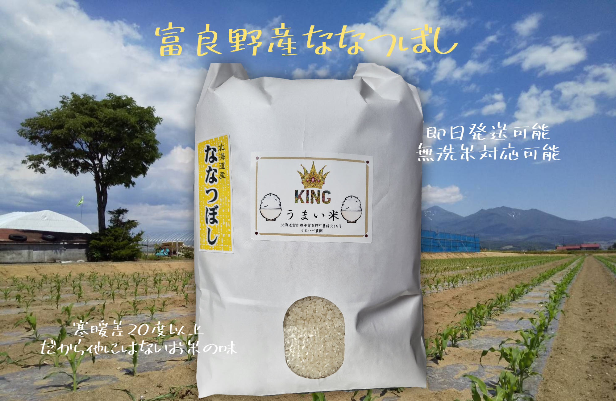 2月限定価格】富良野 令和7年産 うまさが光る ななつぼし【10キロ