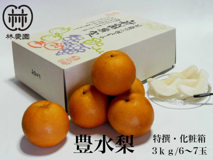 贈答用 超特大 豊水梨 8玉入り 5kg ✖️3箱 特選 豊水梨（大玉） 化粧箱入約3kg(5～7玉) 【熨斗対応】ギフト：福岡
