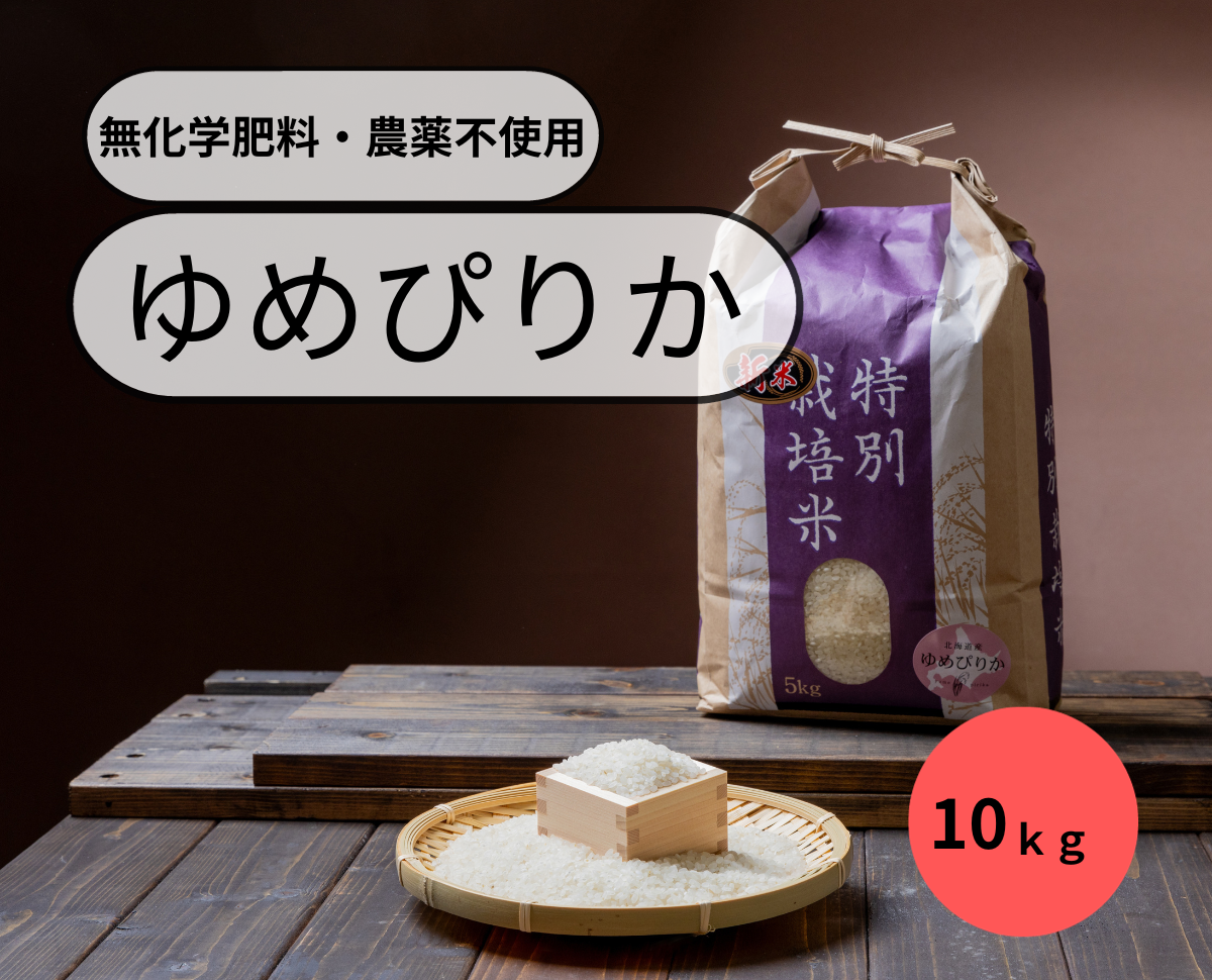 北海道産米 令和5年産 新米 白米 減農薬 ゆめぴりか 一等米 10㎏ - 米