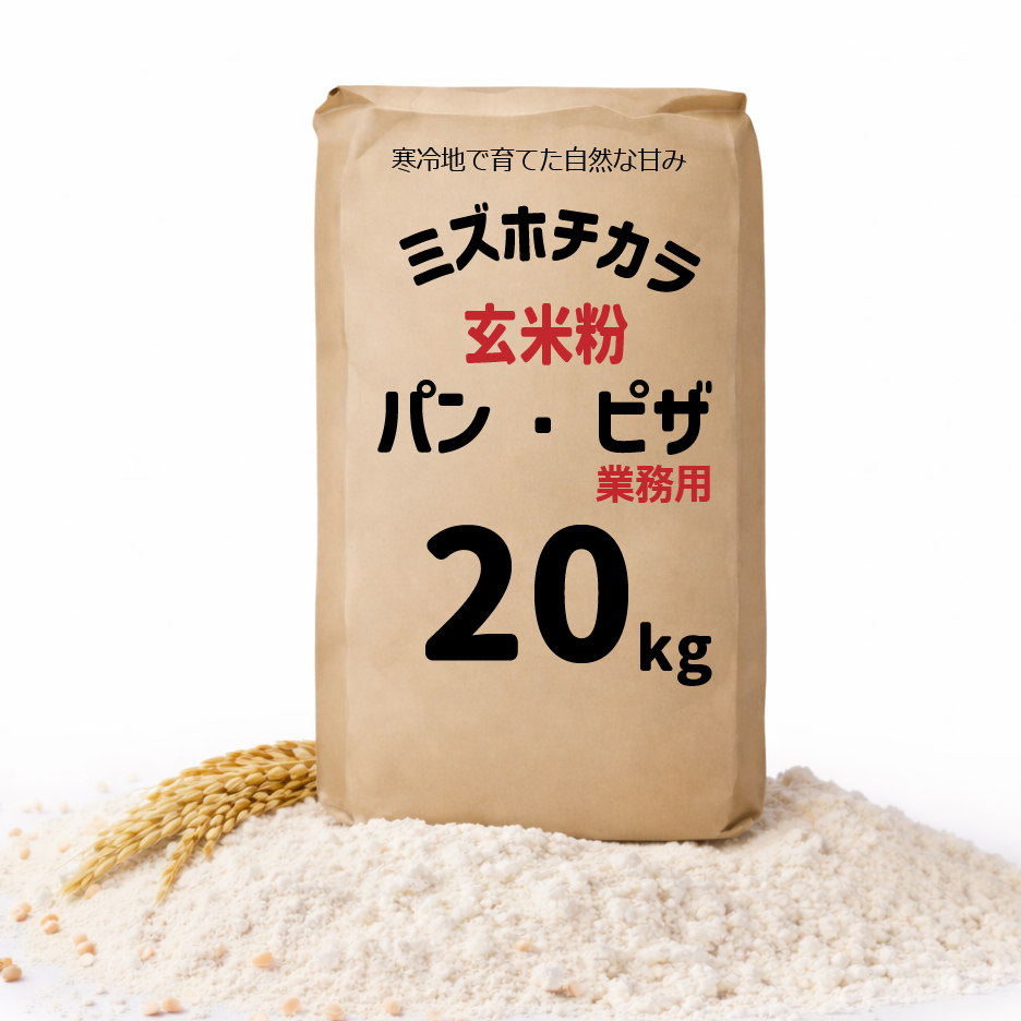 パン ピザ 業務用 玄米粉 ミズホチカラ 20㎏ 米粉 大量 国産 国内産