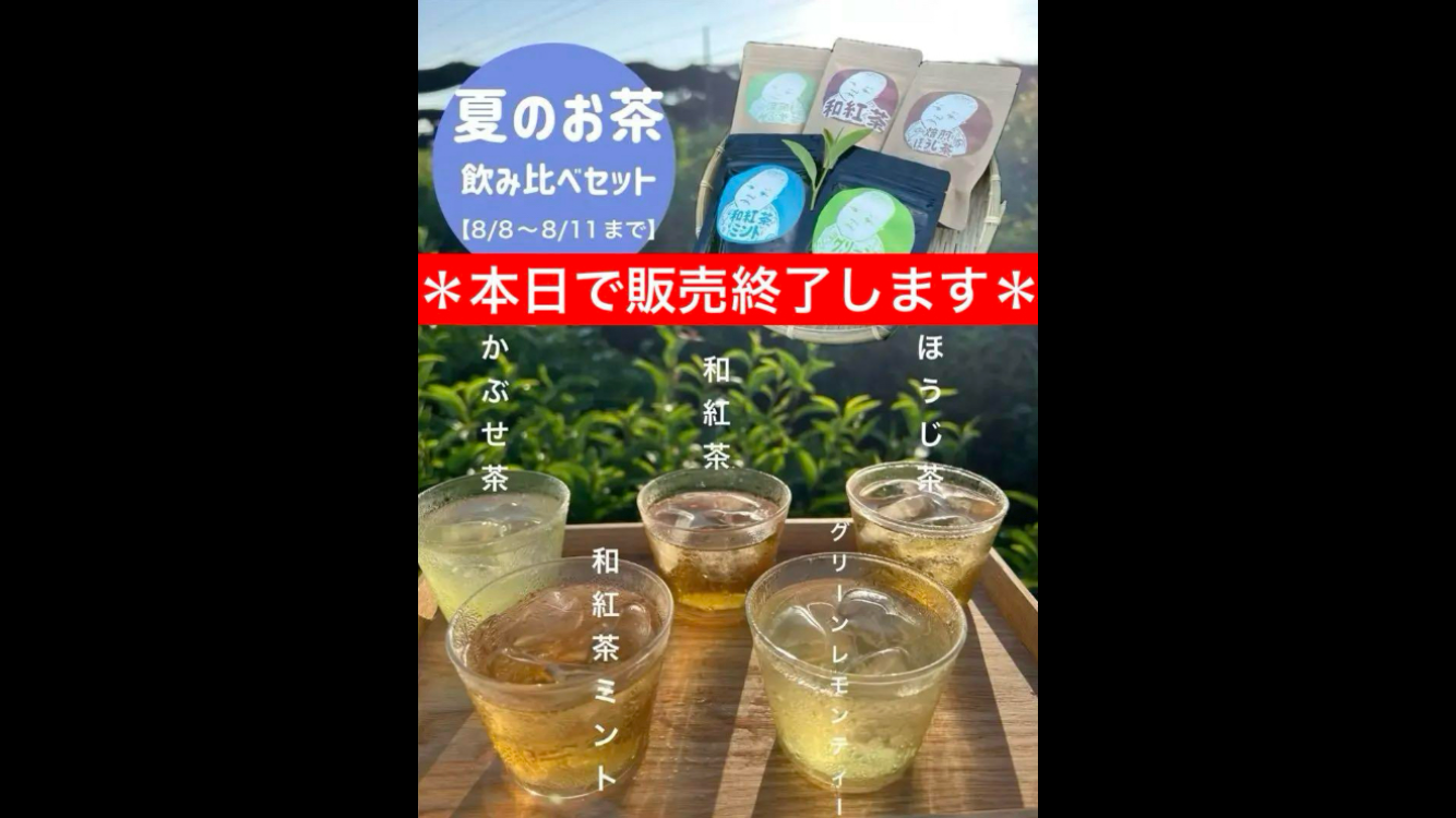 8/11まで限定販売＊ 夏のティーバッグ5種類飲み比べセット 深
