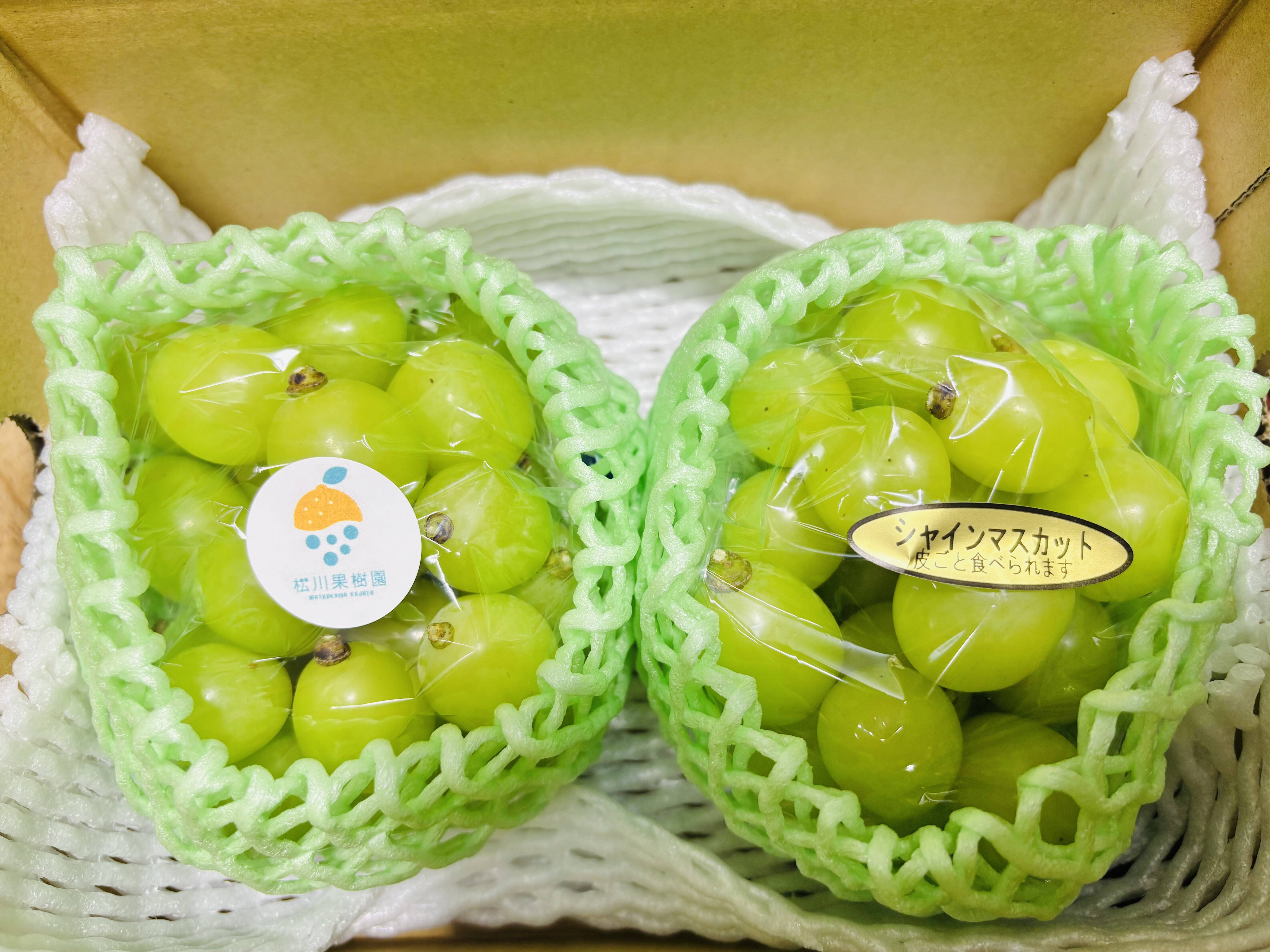 夏ギフト】期間限定！シャインマスカット粒セット（500g×2袋