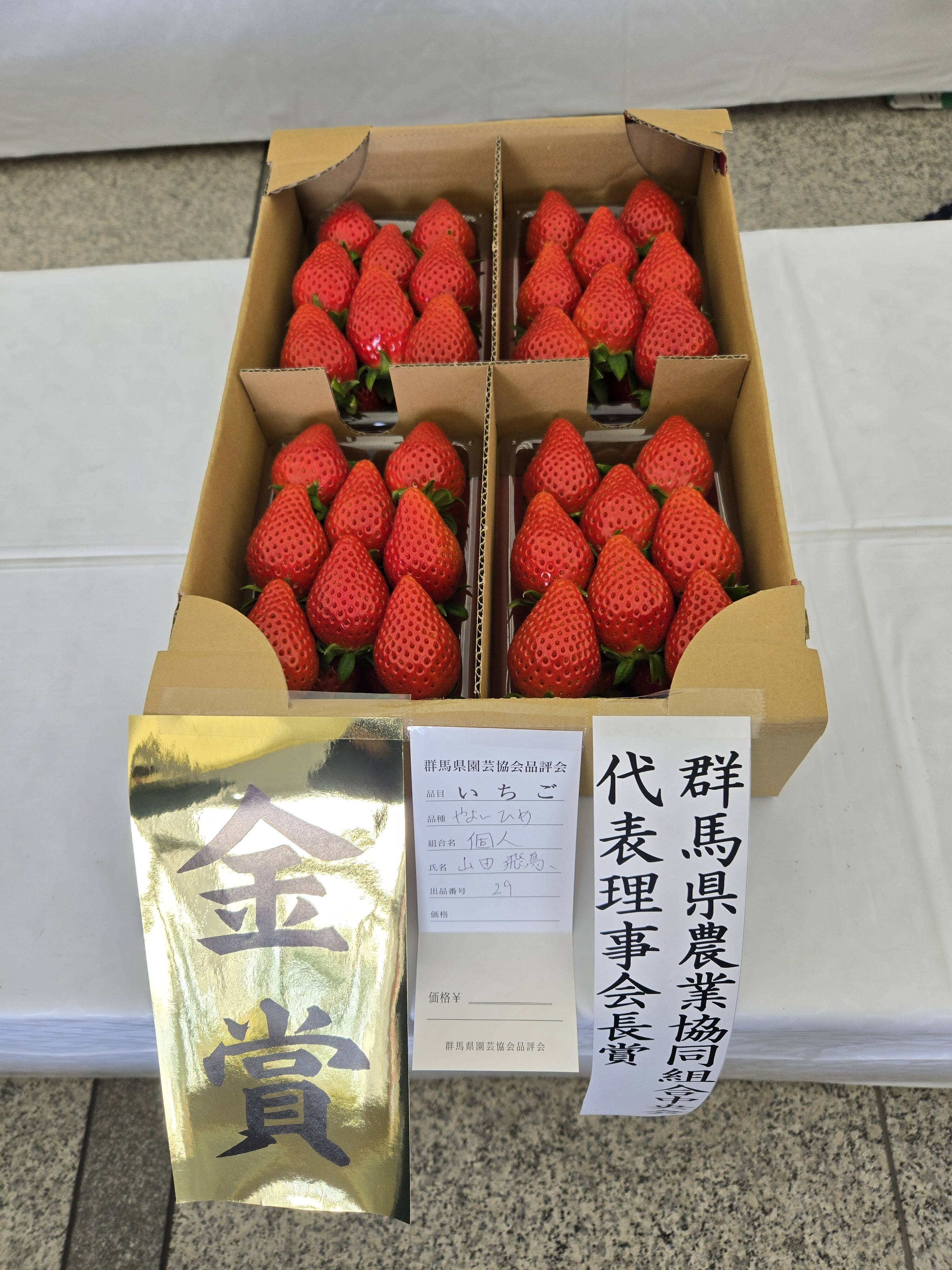 やよいひめ こだわりの栽培で味が濃すぎるいちご 群馬県いちご品評会