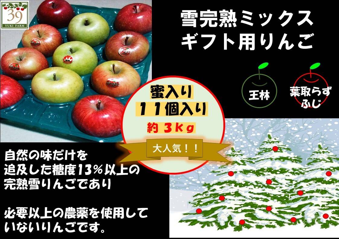 青森県弘前市産りんご 『代々受け継がれた自然の匠の味』 「糖度13
