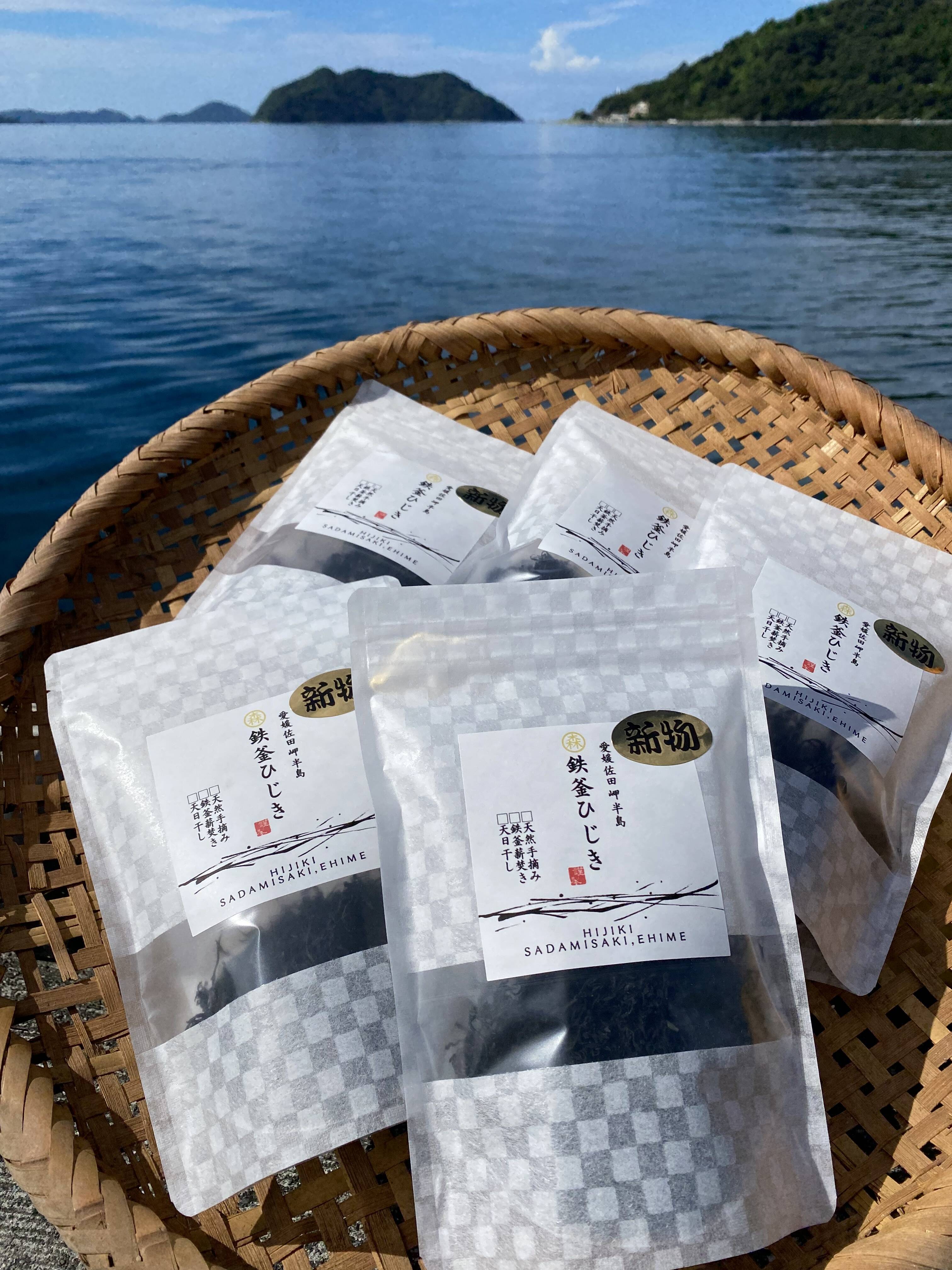 愛媛県佐田岬産 昔ながらの伝統製法 薪炊き鉄釜ひじき 40g✕12袋セット