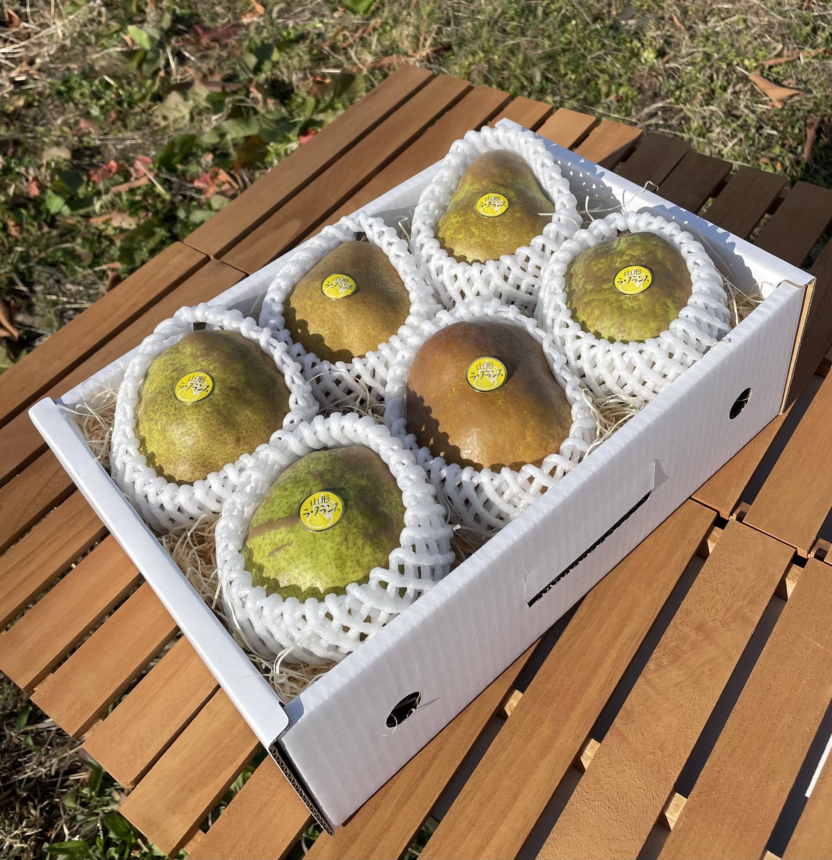 ☆甘くとろける～特秀ラフランス～ （6～8玉）入り 2kg 2箱同梱
