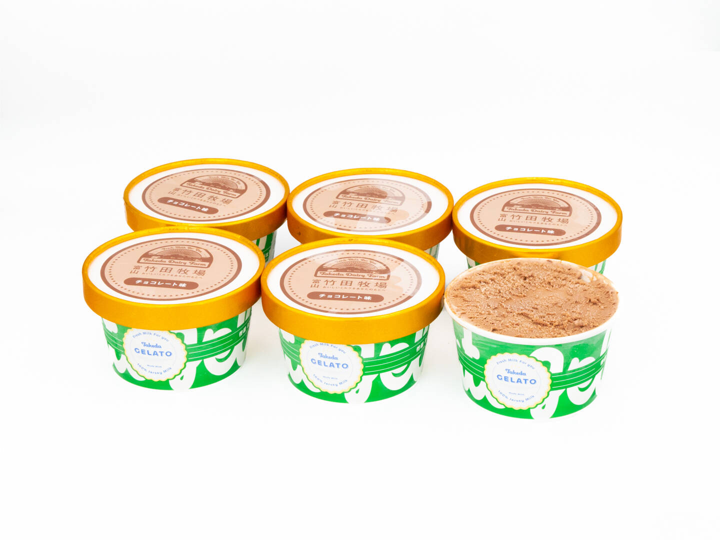 🍴Eating choku｜Jersey milk rich gelato!Takeda Gelato |Cup★Chocolate Flavor 6 pieces★ …