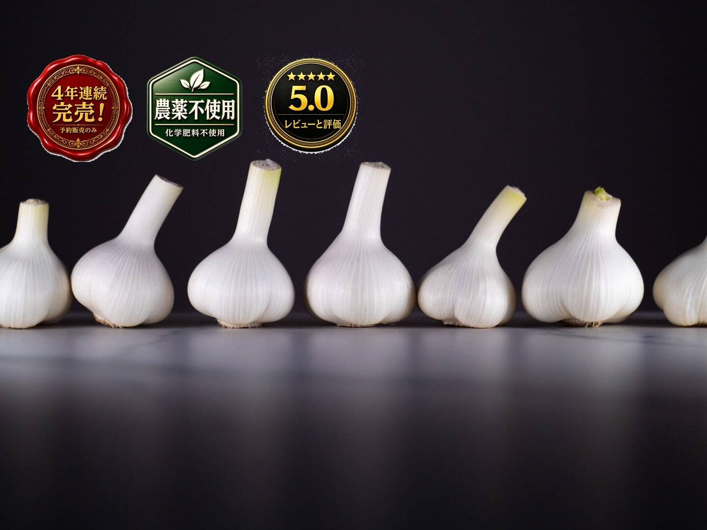 愛知県産 生にんにく ホワイト六片 1kg｜【今だけ!!産直ならでは】4年