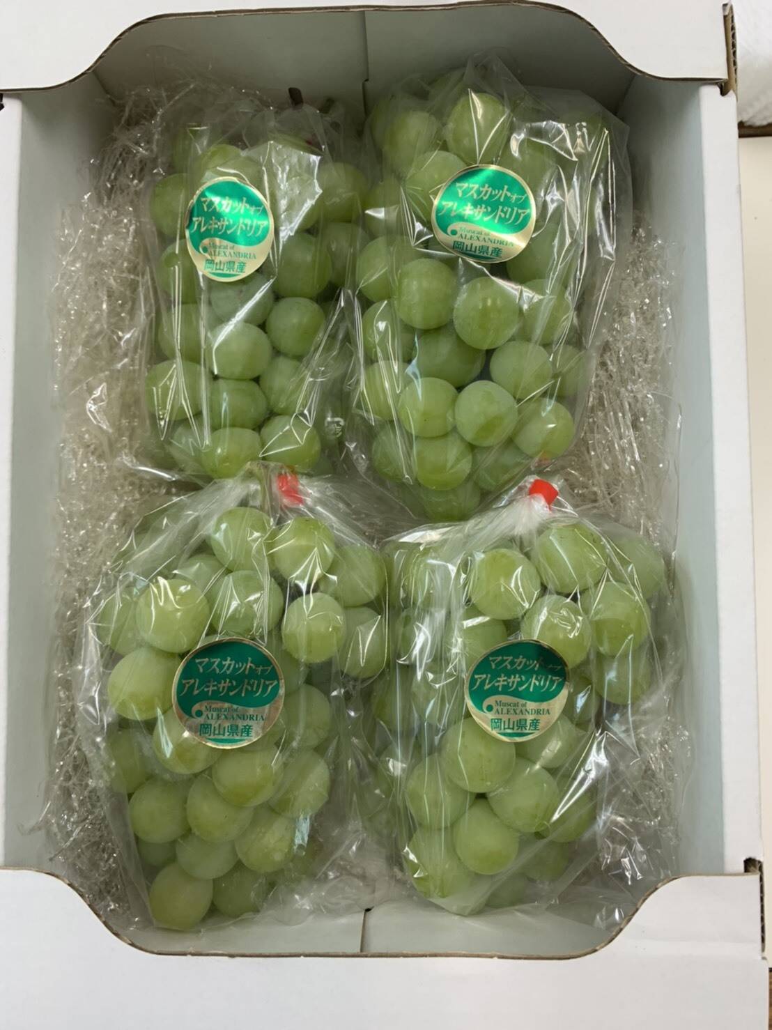 家庭用】朝取れ！昔ながらの種ありブドウ！マスカット オブ アレキサンドリア 約4房 （約2kg）葡萄：岡山県産のマスカットオブアレキサンドリア｜食べチョク｜産地直送(産直)お取り寄せ通販  農家・漁師から旬の食材を直送