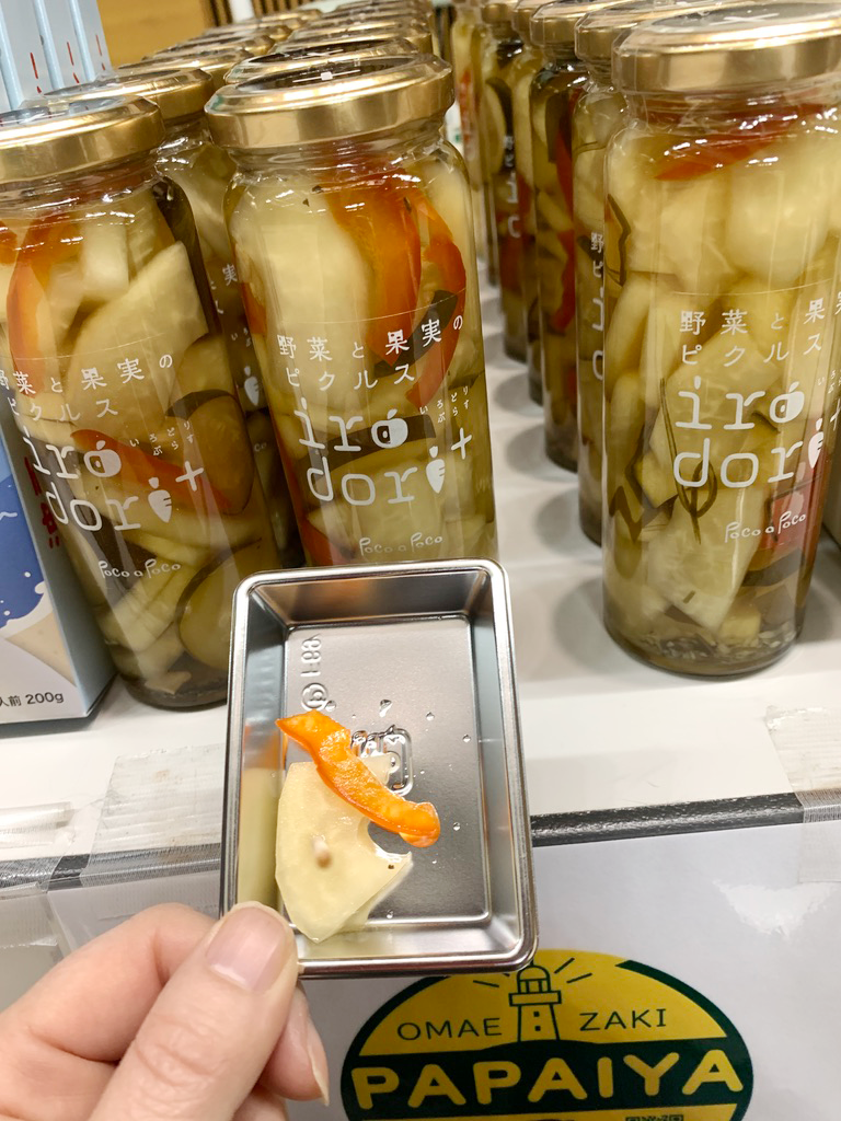 食感がクセになる！青パパイヤのピクルス（3本セット）：静岡県産の
