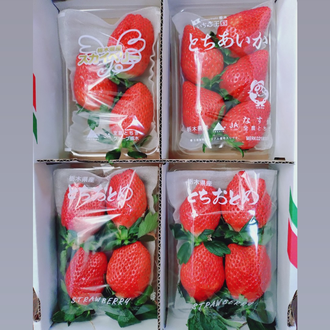 完熟いちご4種の食べ比べセット(とちあいか・スカイベリー