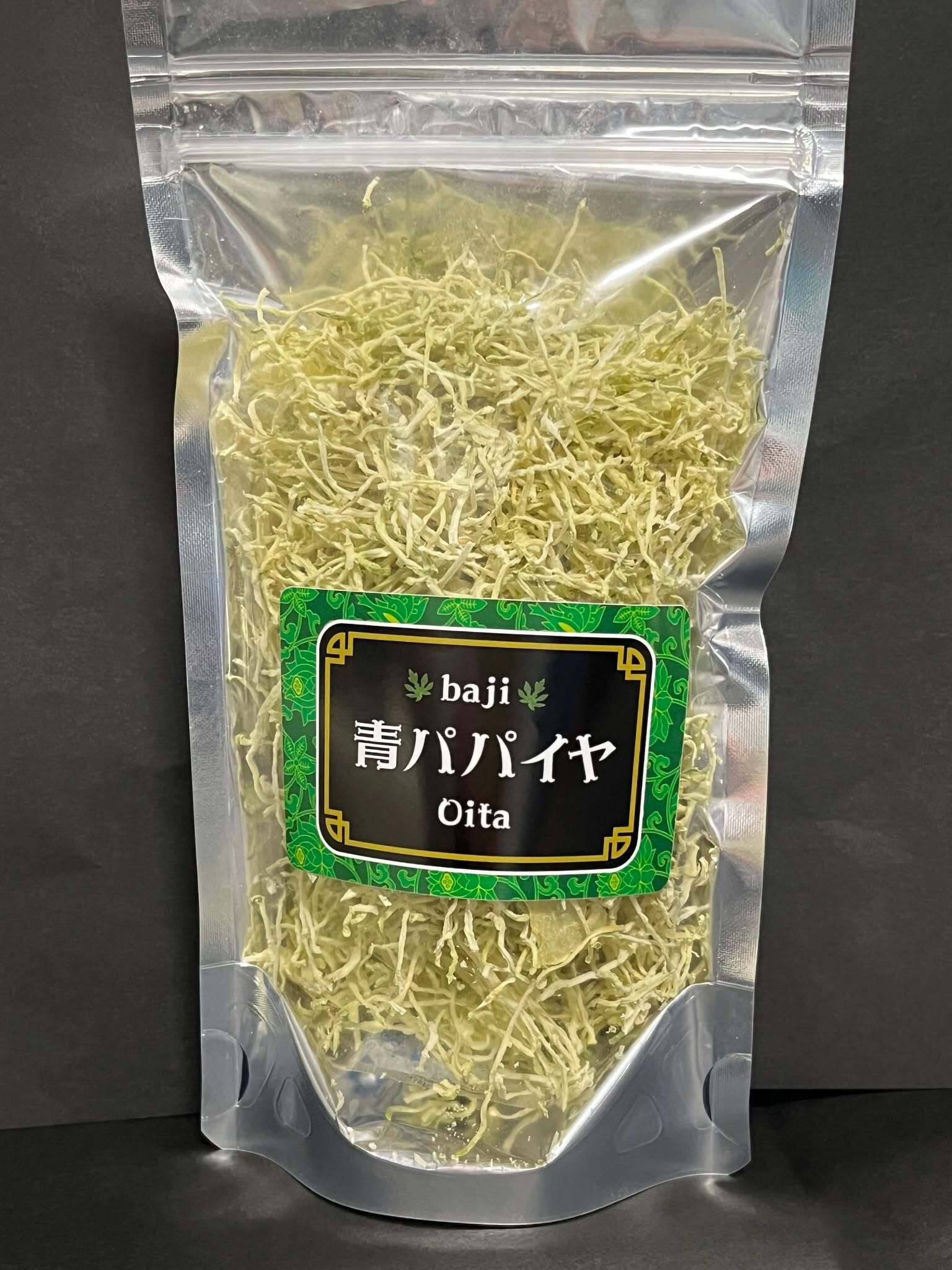 お手軽酵素！【乾燥＊青パパイヤ】細切り30g：大分県産の加工品｜食べ