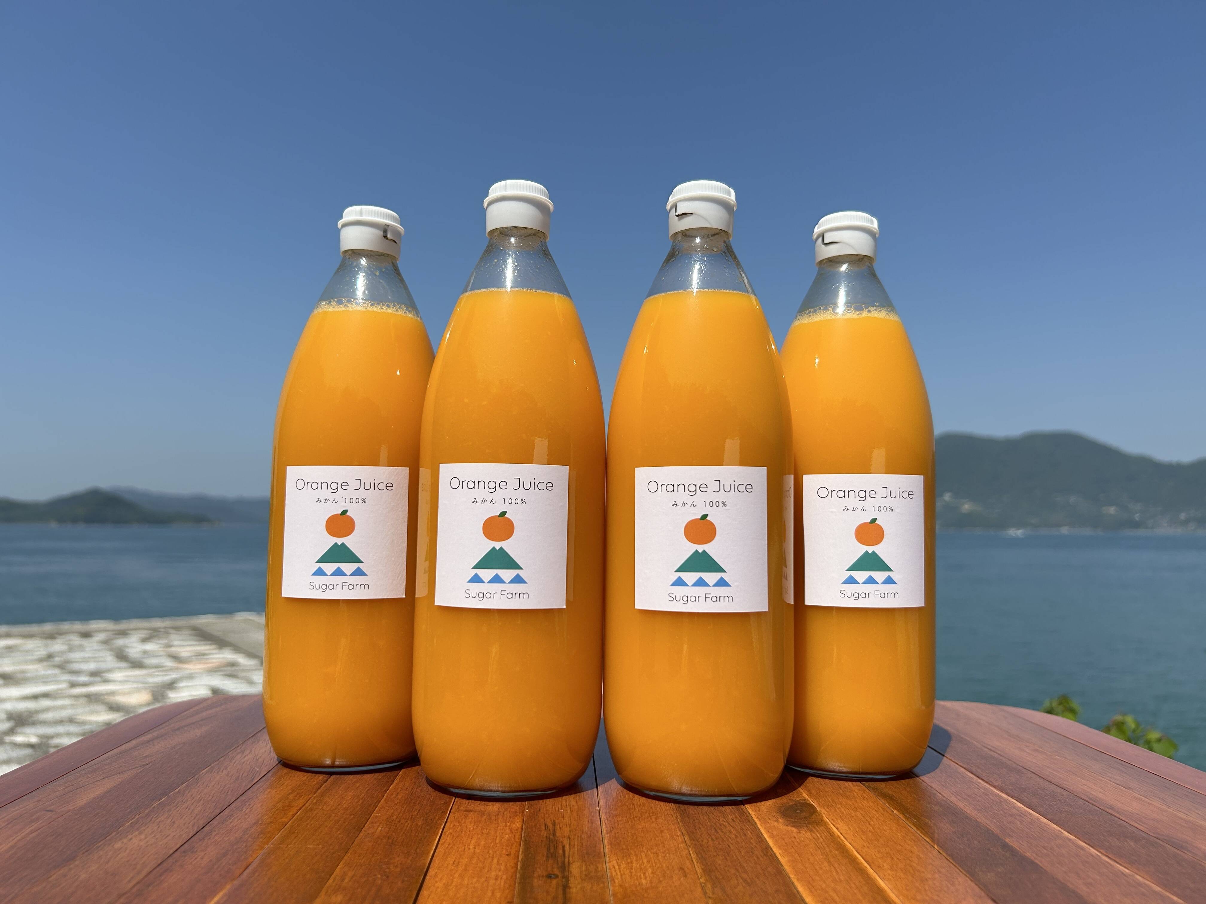 みかんの美味しさが詰まった！丸搾りみかんジュース 1000ml×4本：愛媛