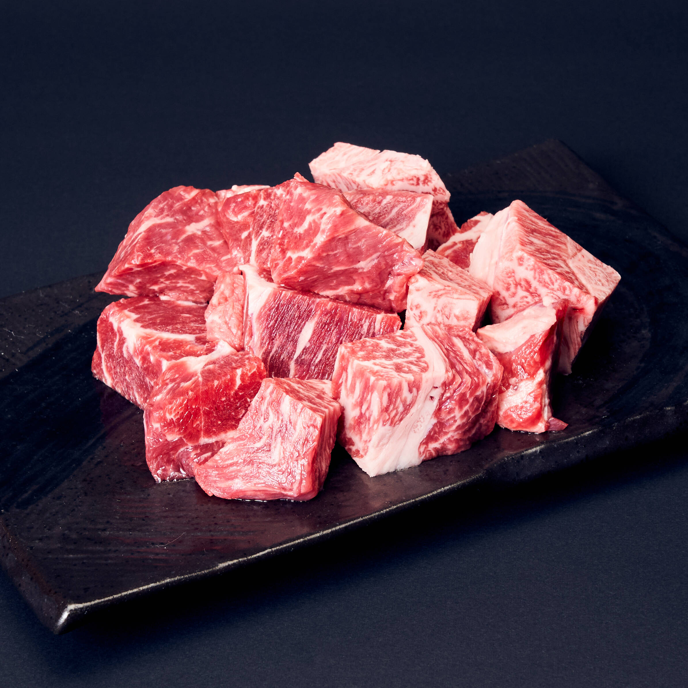 大特価！　ステーキ用焼き鐵。 サイコロステーキ 200g 鉄板焼き屋でも大絶賛！和牛オリンピック