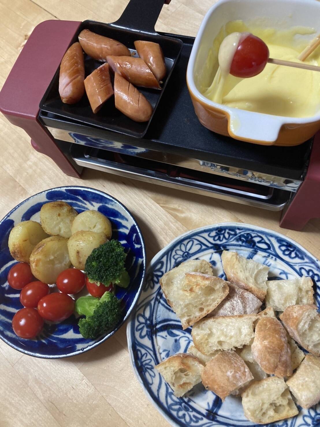 ミニトマトのチーズフォンデュ