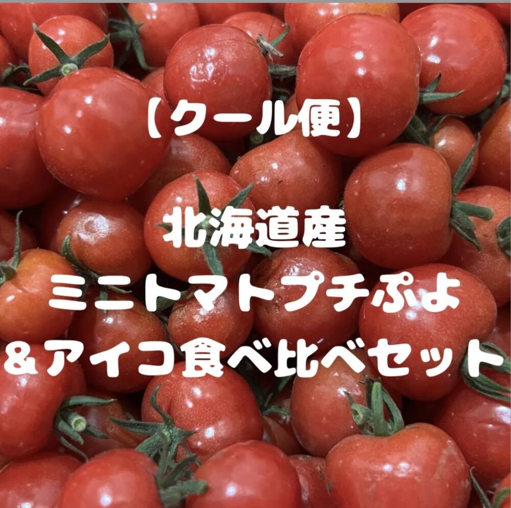 ミニトマトプチぷよ&アイコ食べ比べセット：北海道産のアイコ｜食べチョク｜産地直送(産直)お取り寄せ通販 - 農家・漁師から旬の食材を直送