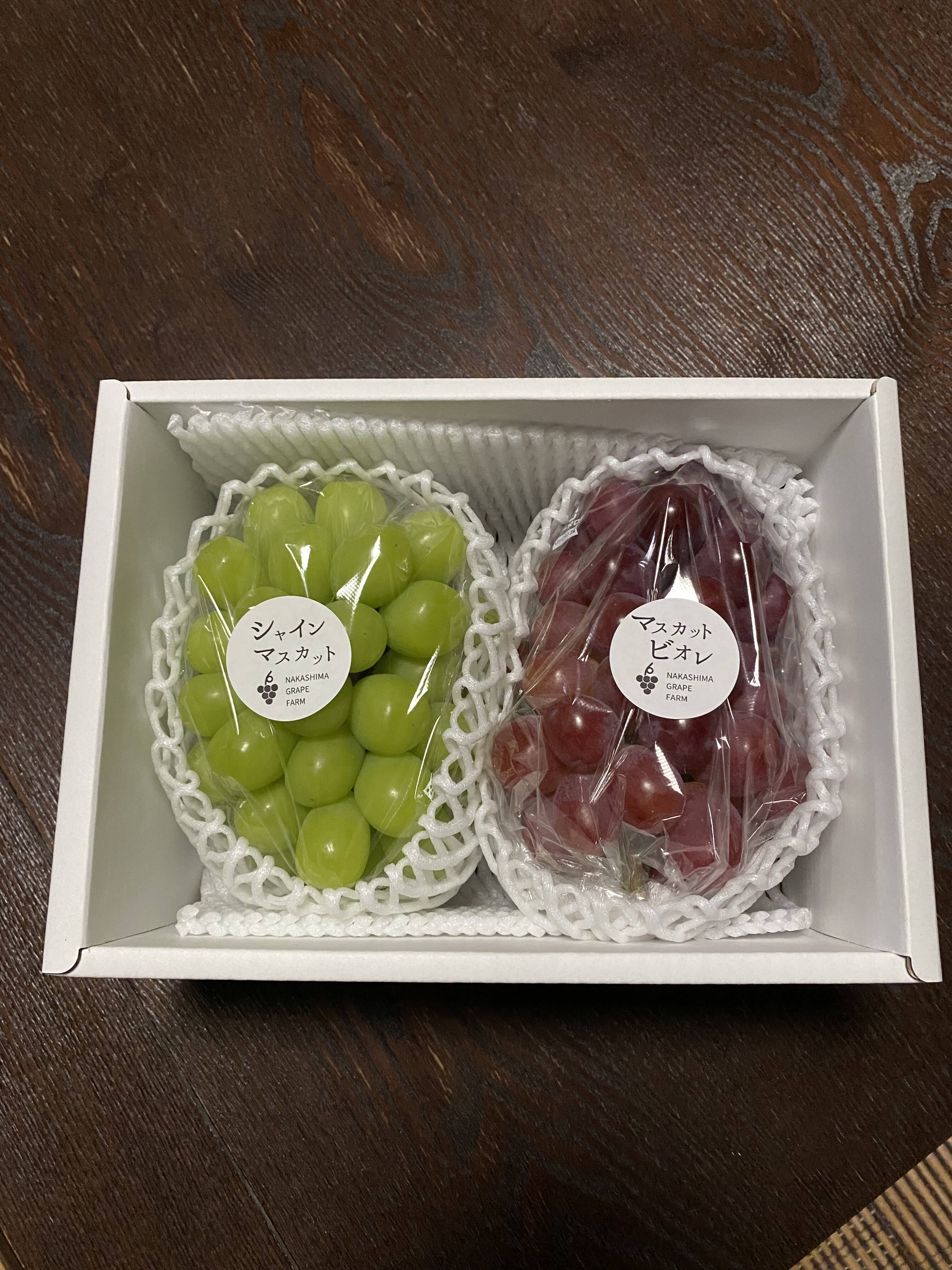限定販売の超レアぶどう岡山県産マスカットビオレ2房 限定販売の超レアぶどう岡山県産マスカットビオレ2房｜食品、飲料