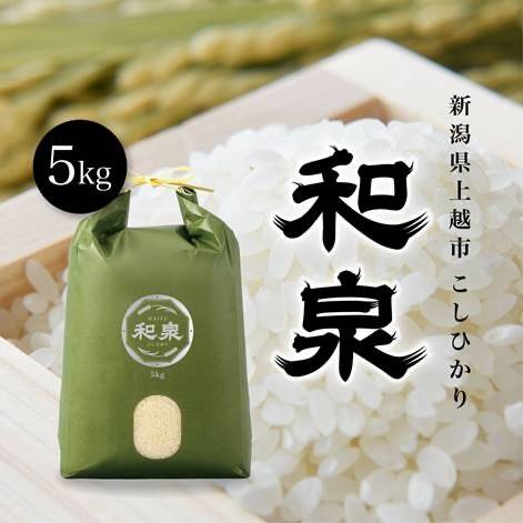 新米　コシヒカリ　精米済　5kg 包装x2 新潟県産コシヒカリ,和泉,5kg,令和7年新米,【受注後精米・農家