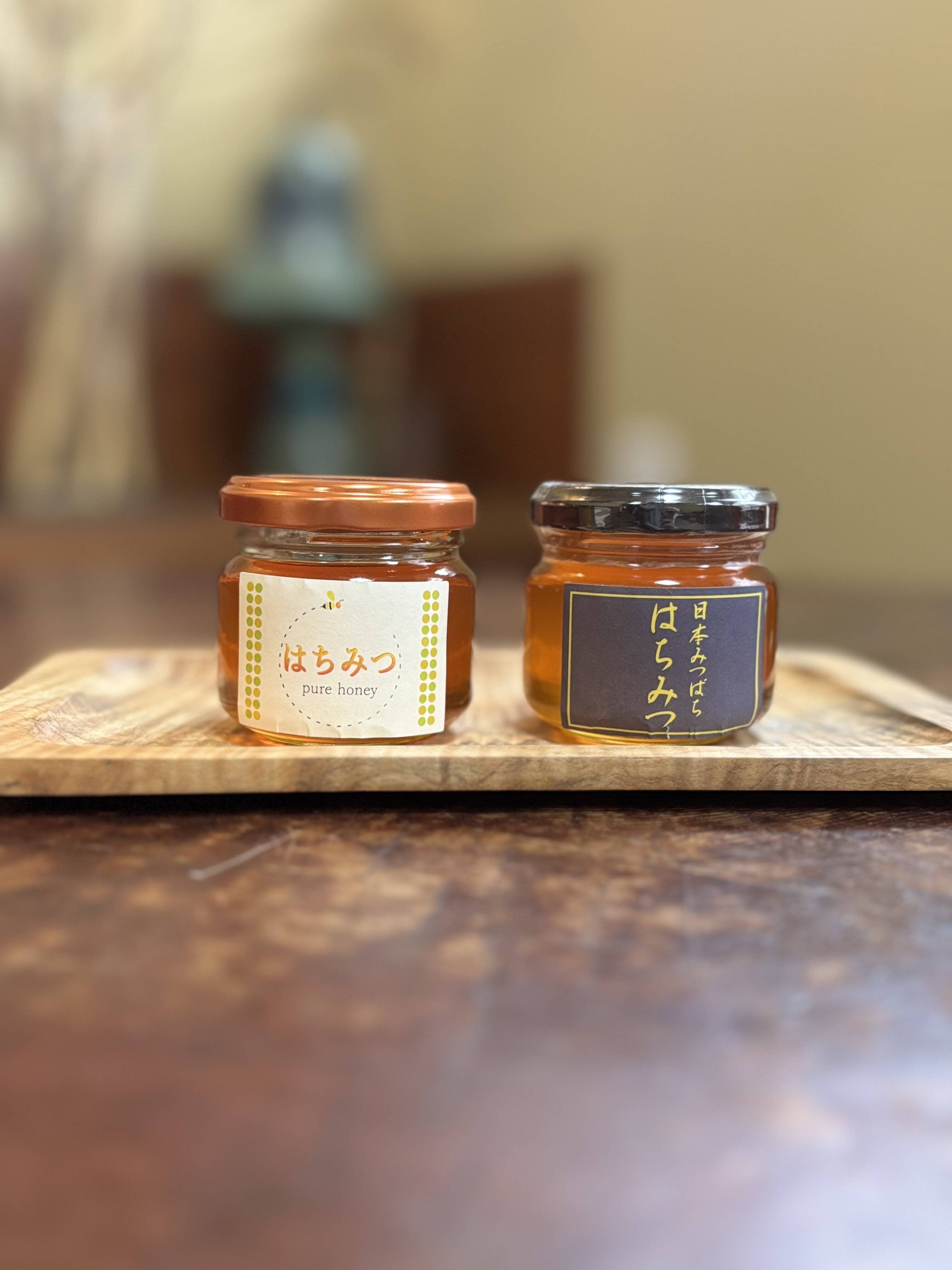 日本蜜蜂西洋蜜蜂蜂蜜セット R7.秋の新蜜 『みつばちからの贈り物』 日本蜜蜂と西洋蜜蜂の