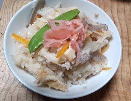 「コシヒカリ4合」と「もち米1合」でつくる炊き込みご飯