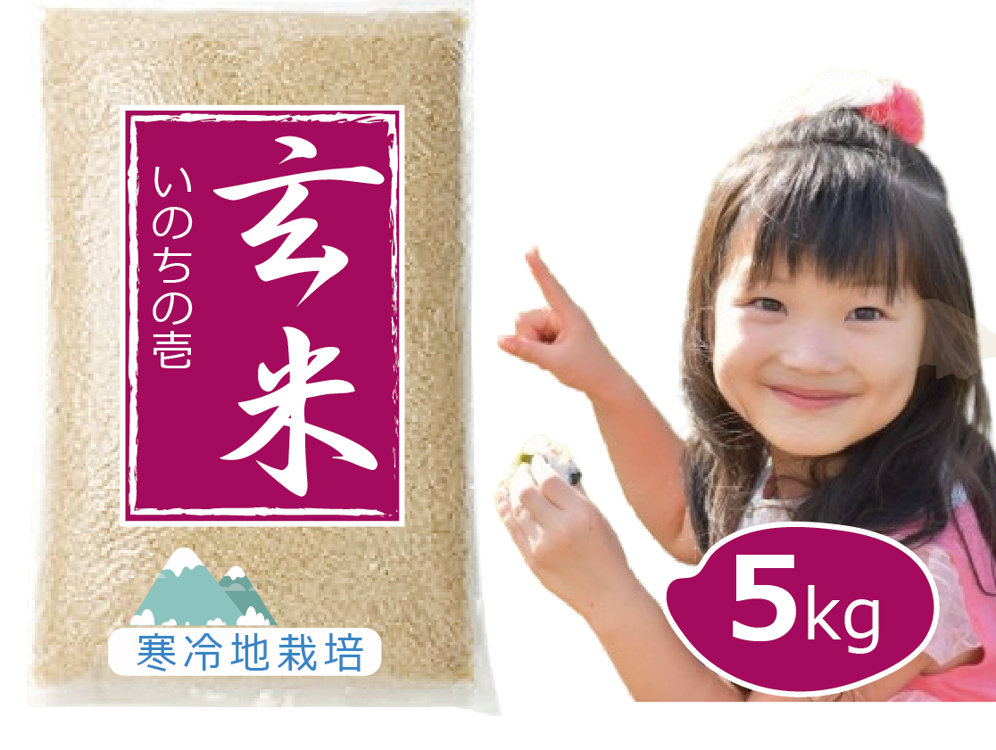 令和7年 新米予約】特別栽培米 3回日本一品種 いのちの壱 玄米 5kg