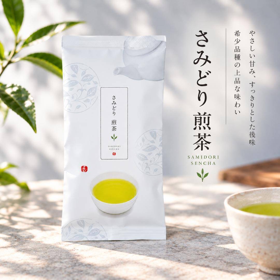 さみどり煎茶 100g｜京都・舞鶴産 希少品種：京都府産の煎茶｜食べ