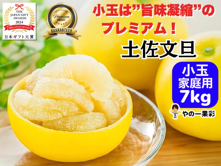 日本ギフト大賞受賞】👑 家庭用 土佐文旦 高知県産 小玉 7kg（16〜19玉