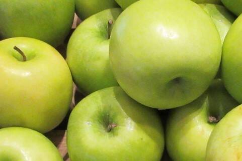 グラニースミス SS小玉ちゃん家庭用含(約4.3㎏）25～28玉, 欧米で青りんごといえばこれ　アップルパイにおすすめ 　,  きずや形など家庭用も含めて　ケース詰めまたはバラ詰めでお届け