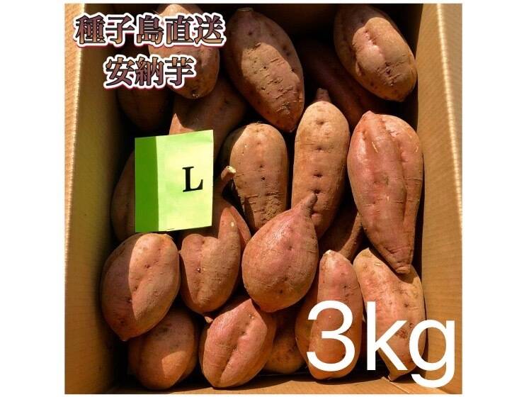 絶品】大人気！安納芋 Lサイズ 3kg(箱別)：鹿児島県産の安納紅｜食べ