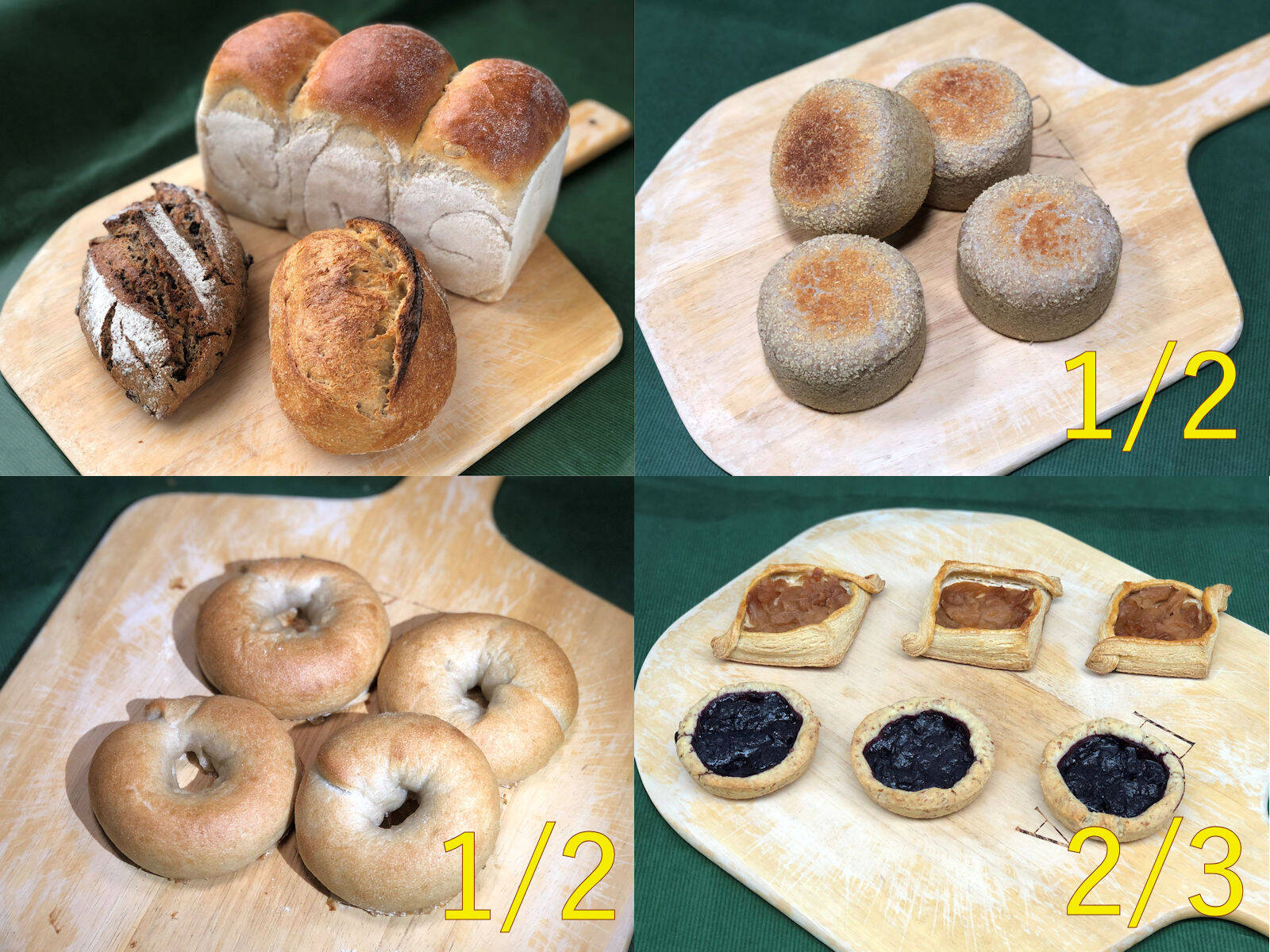 全部有機！パンBOX+パンセット⑧Harf+⑪Harf+2/3SComp：麦の栽培から