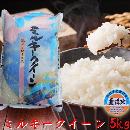 新米］ 新潟県産 ミルキークイーン 5キロ 無洗米 お米 （214）：新潟県