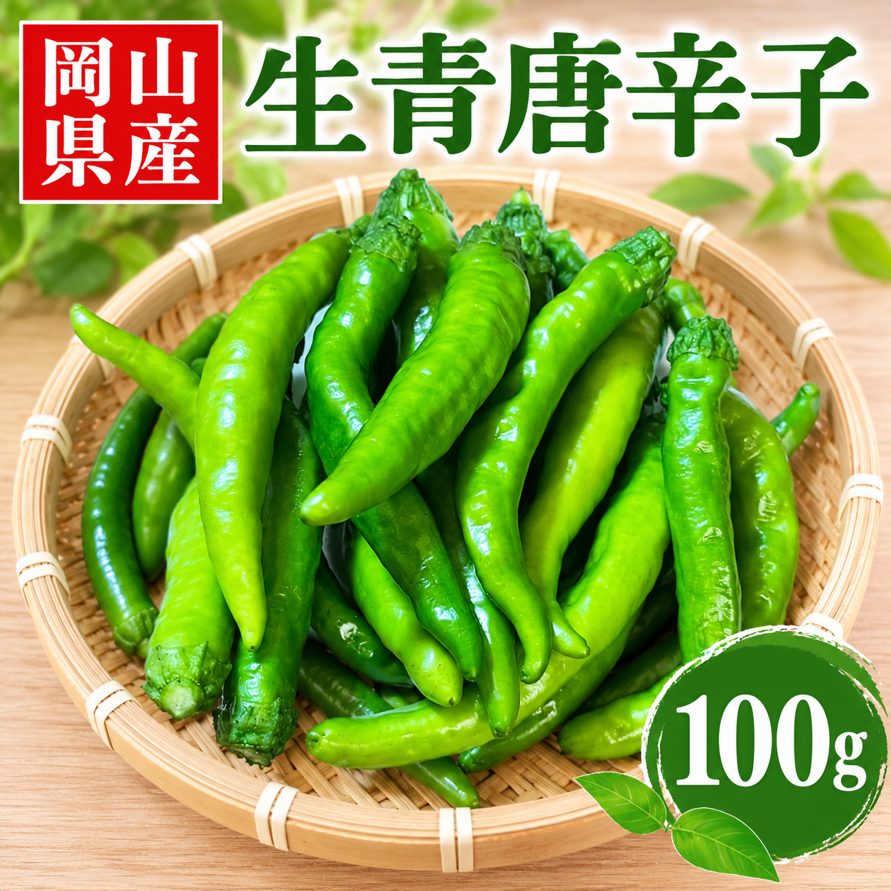 青唐辛子を100g産地直送でお届け：岡山県産のその他唐辛子｜食べチョク