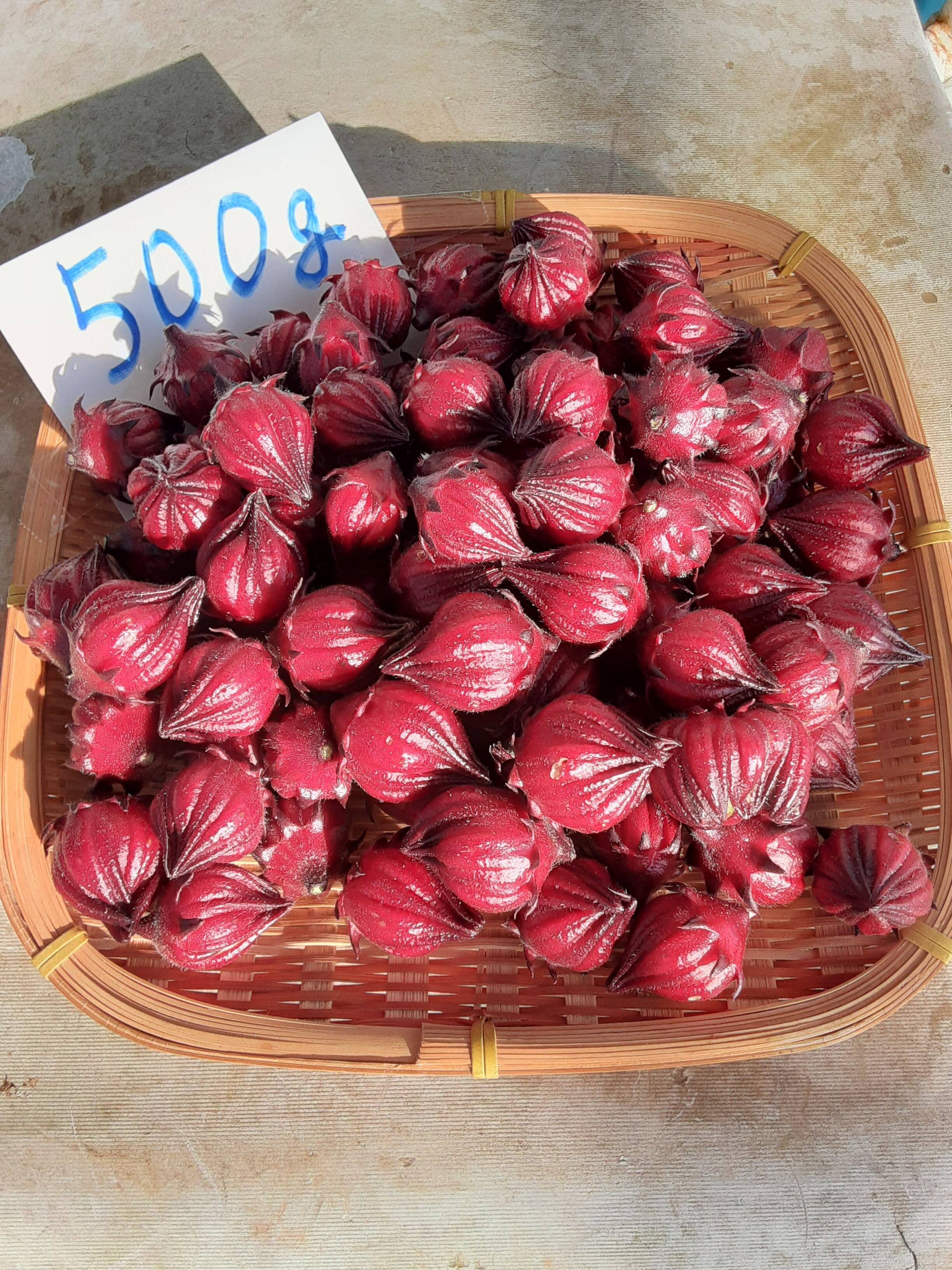 フレッシュ生ローゼル500g：神奈川県産のローゼル｜食べチョク｜産地