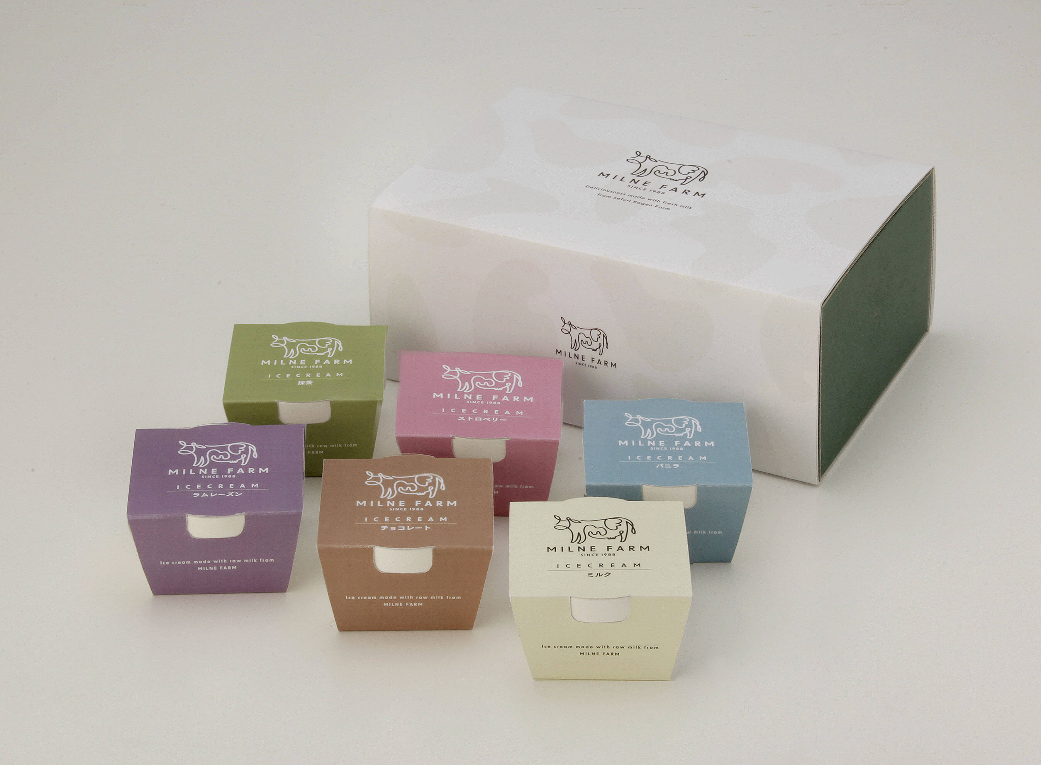 6個詰め合わせ！ミルクの優しい甘み！『ミルン牧場のアイスクリーム』6