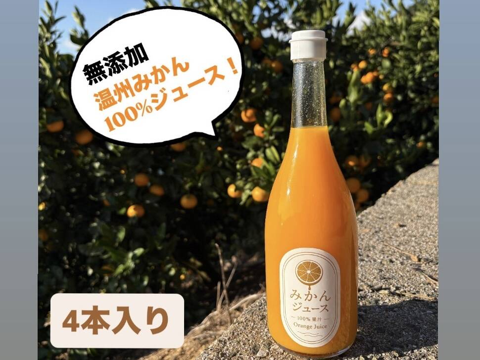 愛媛県産 無添加みかんジュース 720ml 12本入り 無添加！