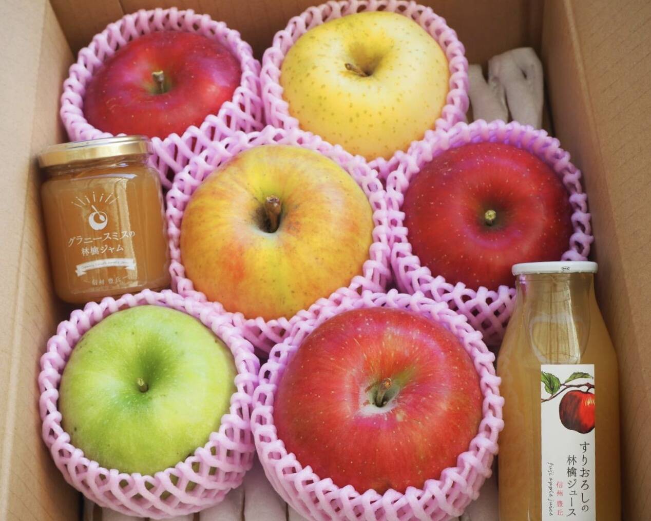 りんご宝石箱 ✨りんごの宝石箱✨りんご6品種食べ比べ＋おまけ付き：長野県産