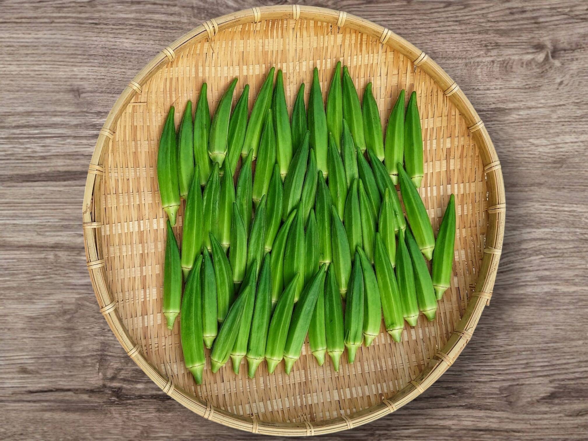 翌日着可能地域限定】オクラ 300g ネコポス発送(送料全国一律)：岡山県