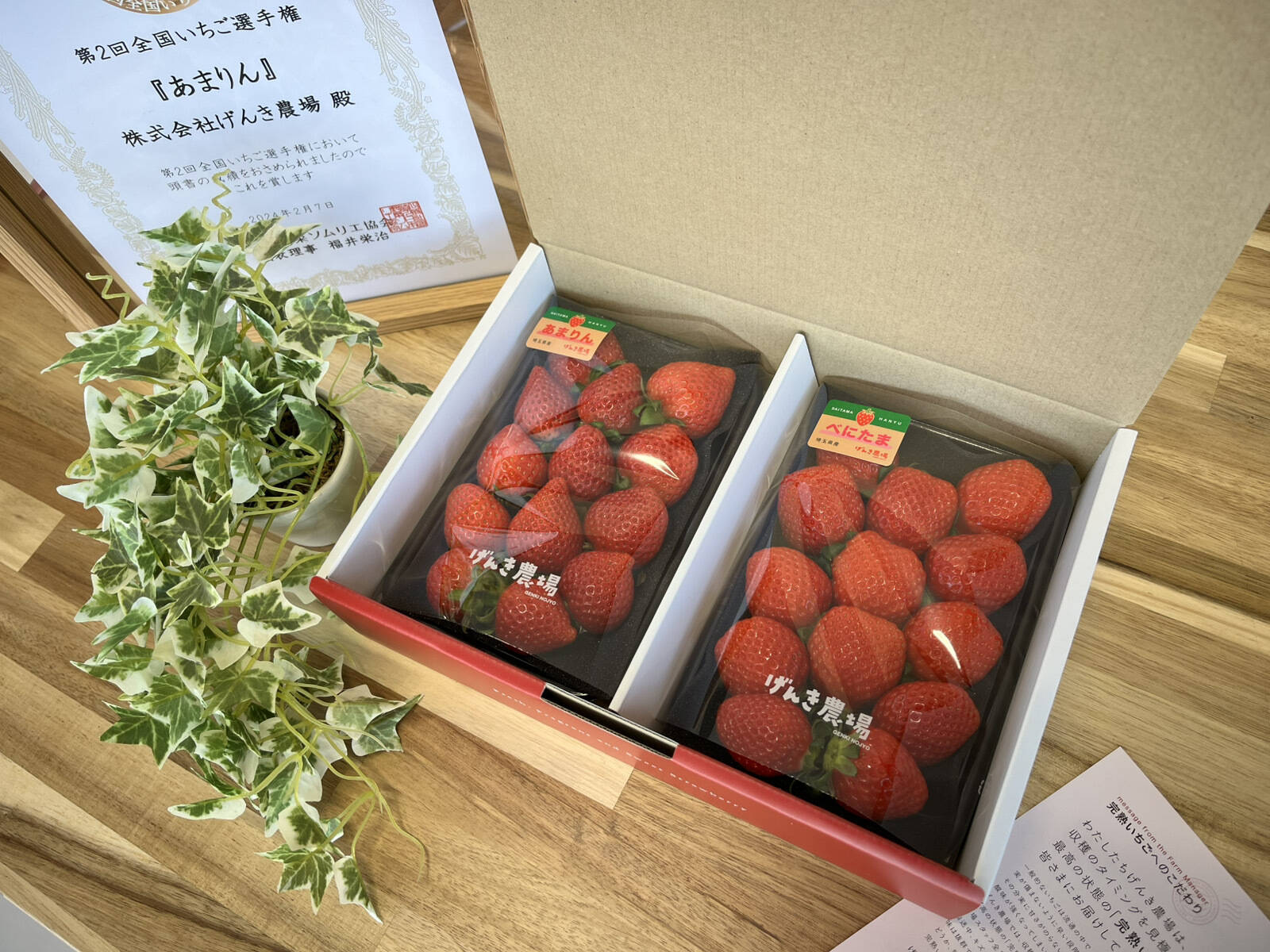埼玉県プレミアムいちご あまりん&べにたま 食べ比べセット 2箱 770fa9faf07d769b72a54be8ea4791