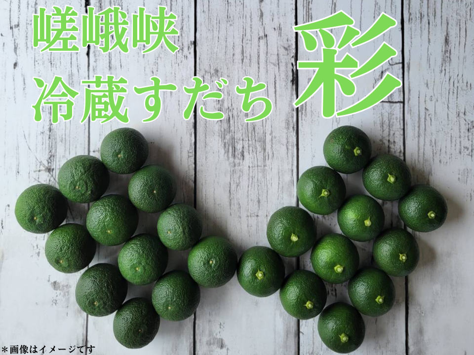 ⭕️【007】徳島県産⭐️冷蔵貯蔵すだち⭐️2L〜3Lサイズ2Kg 嵯峨峡冷蔵すだち 彩 2kg：徳島県産のみかん・柑橘類｜食べチョク