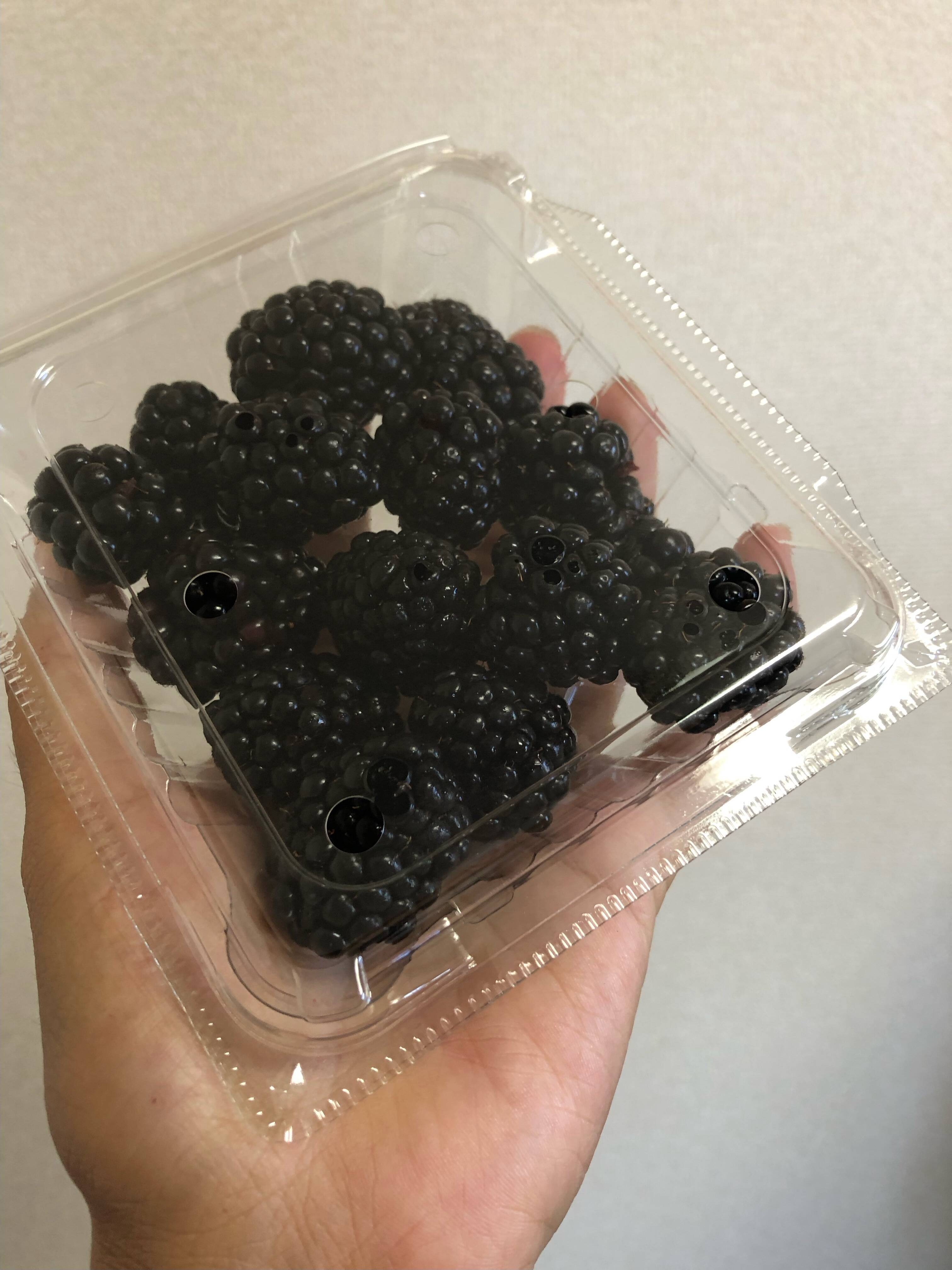 とってもジューシー！フレッシュオーガニックブラックベリー 100g×4