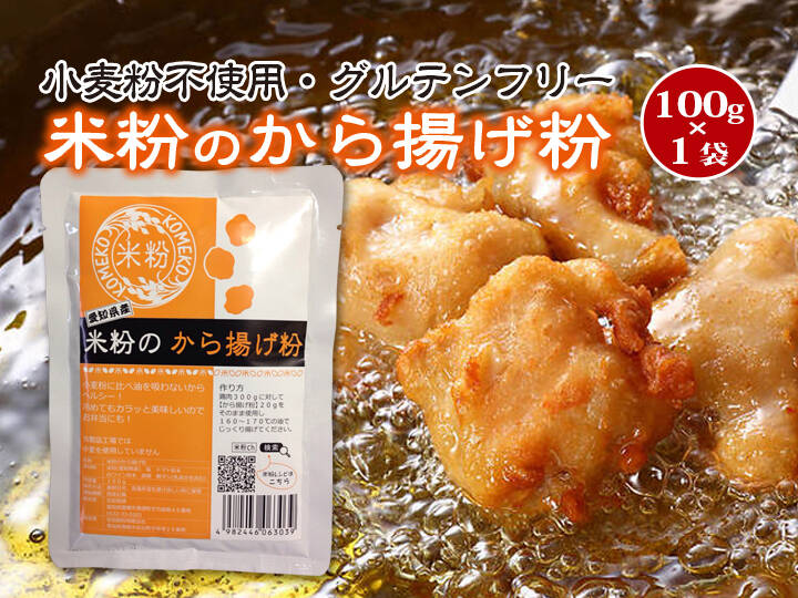 グルテンフリー】米粉のから揚げ粉 100g×1袋（とよはしこめこ
