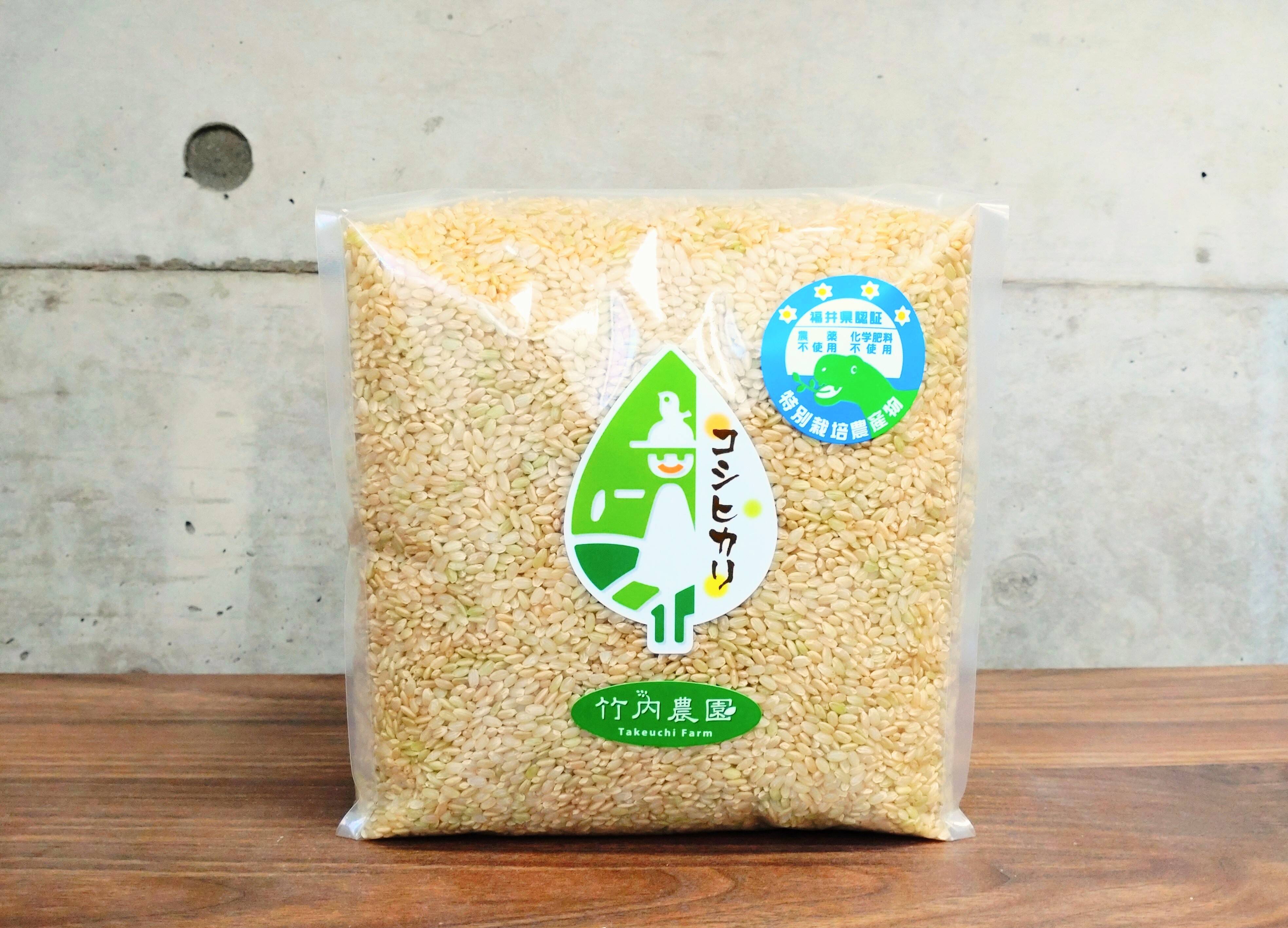 令和6年産新米コシヒカリ、期間中農薬不使用 玄米20キロ