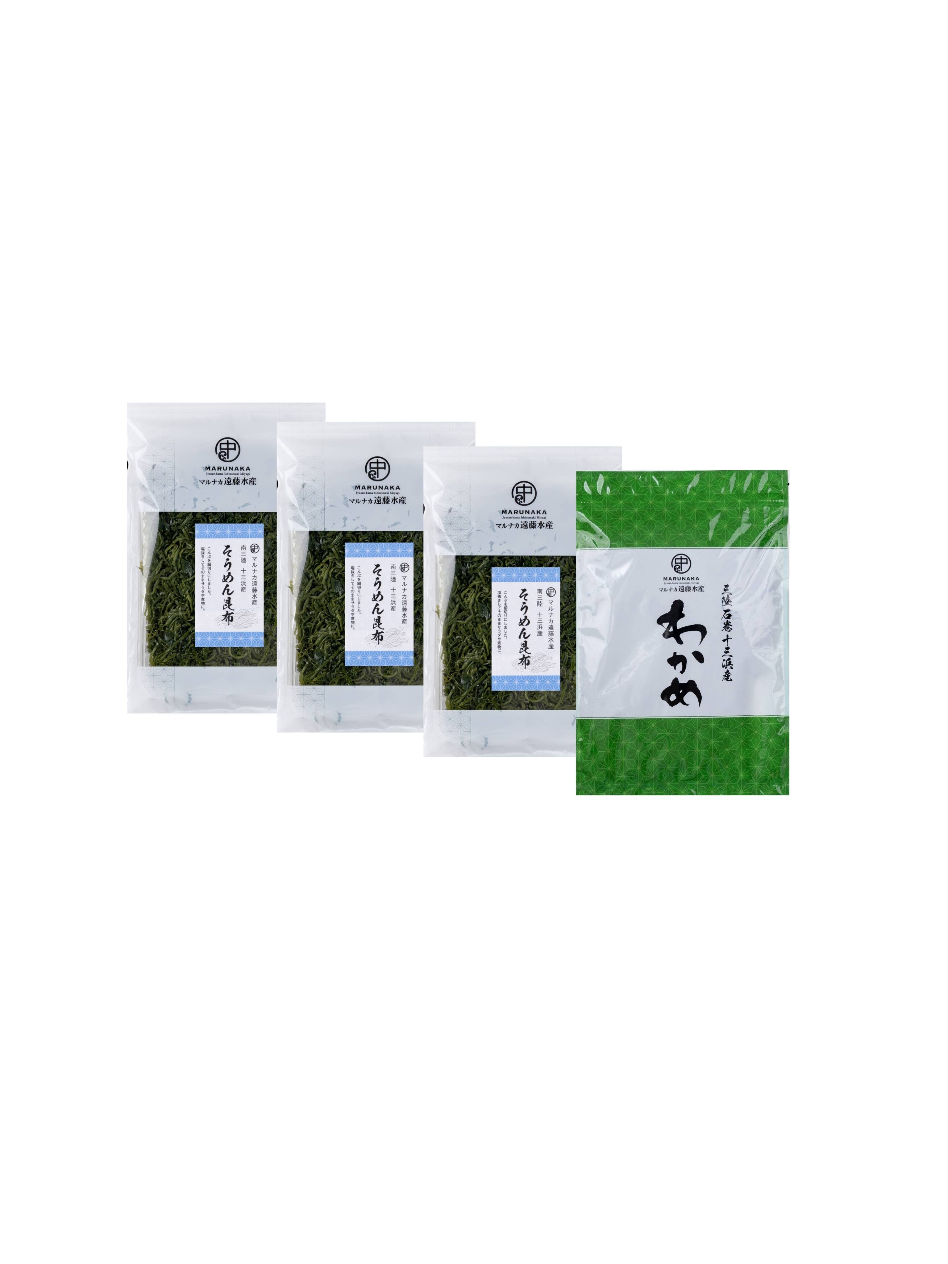 新芽わかめ　早煮昆布　ふぅ 簡単！便利！細切りそうめん昆布☆（120g×3袋）わかめ(120g×1袋