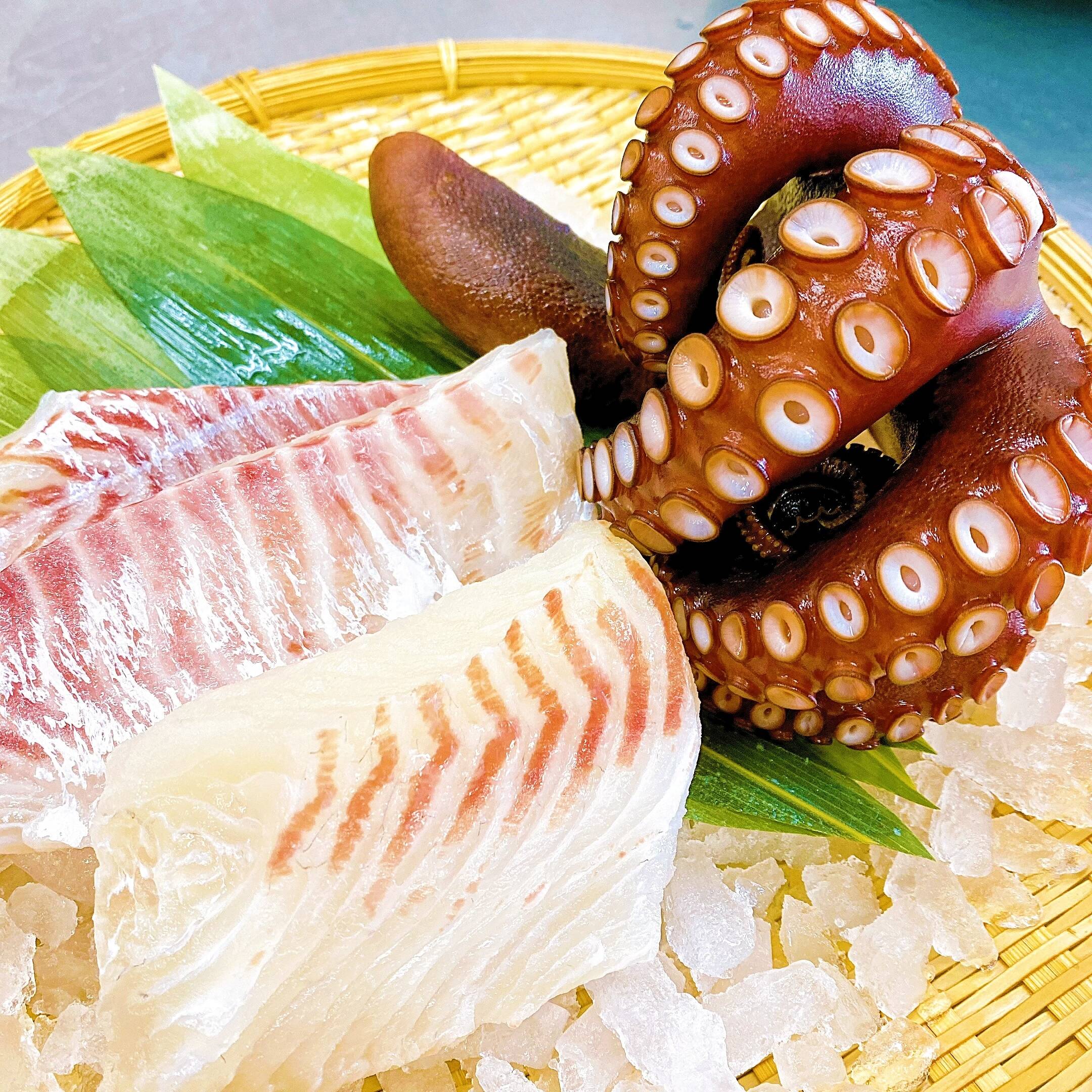 天草産 真鯛とタコのお刺身セット【特殊冷凍】