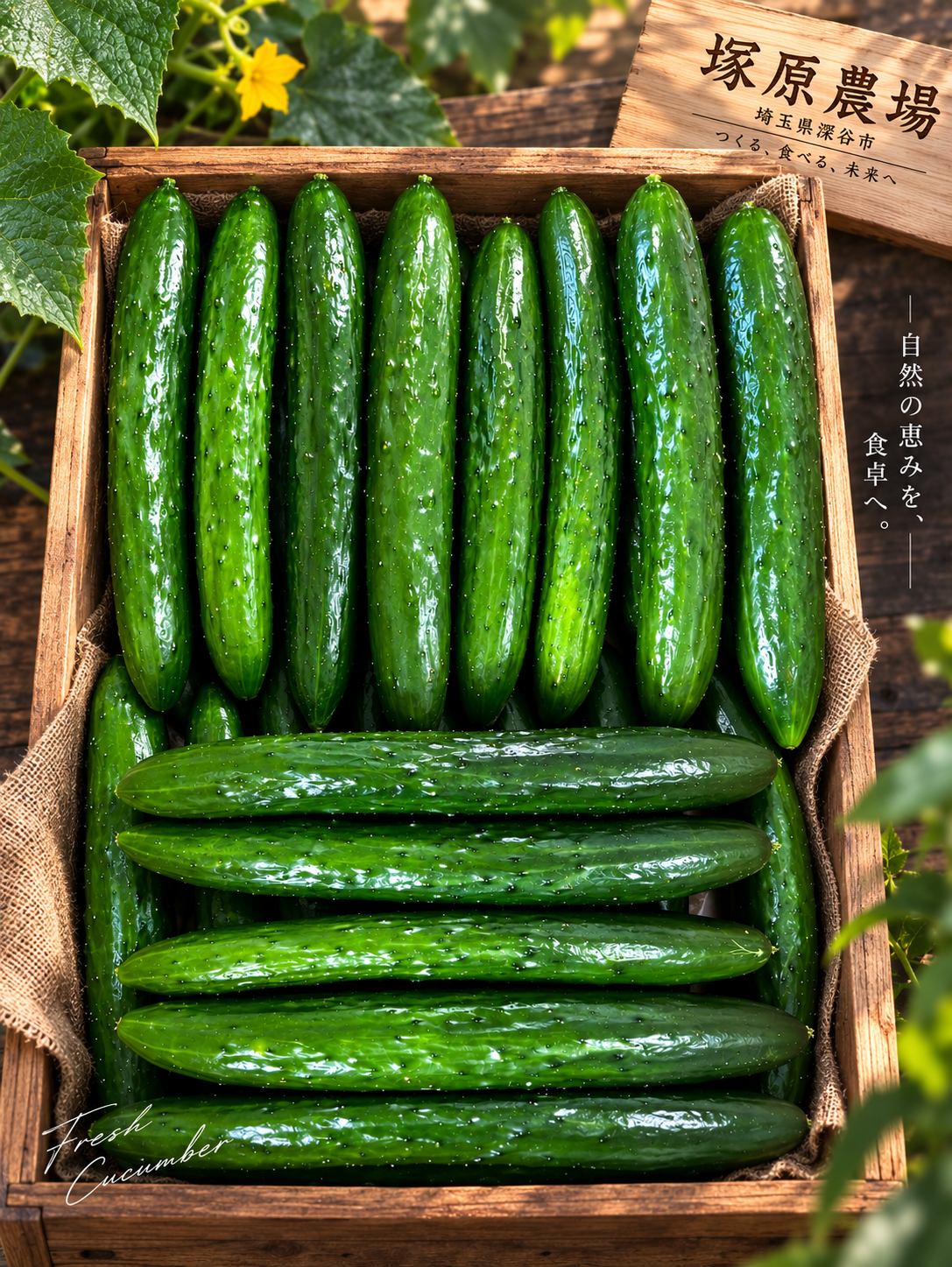 パリッと新鮮！深谷市産 家庭用きゅうり 3kg：埼玉県産のニーナ｜食べ
