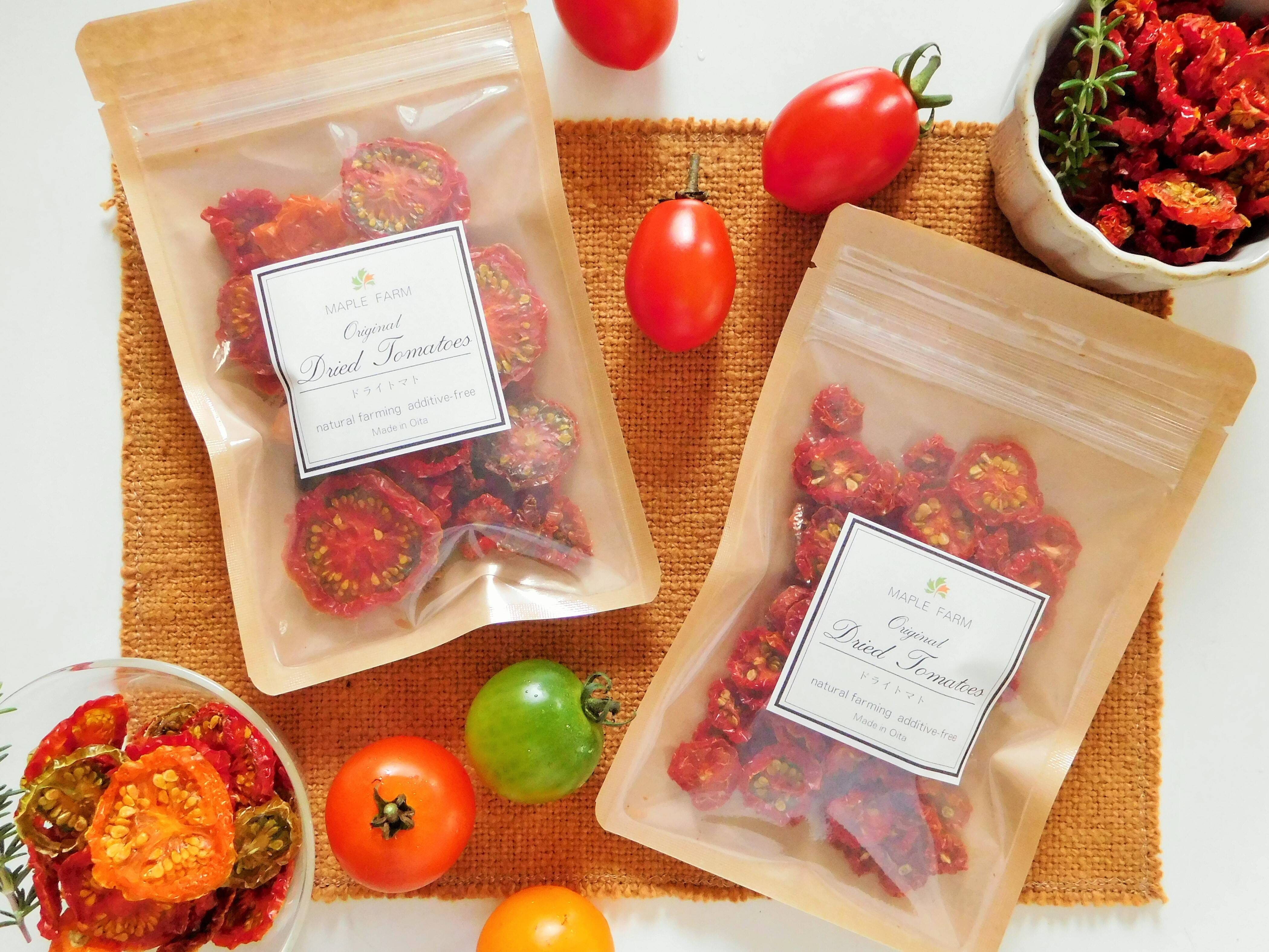 メール便でお届け 2種のドライトマト食べ比べセット シシリアンルージュ ミディトマト各30g 1袋 栽培期間中農薬 化学肥料不使用 大分県産の野菜 食べチョク 産地直送 産直 お取り寄せ通販 農家 漁師から旬の食材を直送